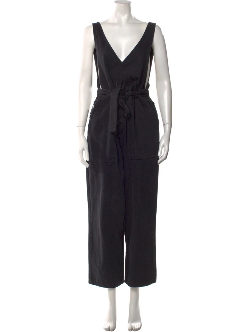 ALEX MILL Ollie Overall in Recycled Denim in Black